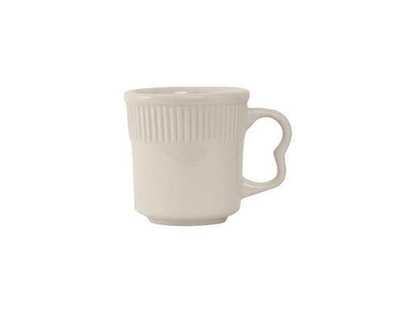 Tuxton Mug Mug 4 ½" x 3 ¼" x 3 ⅜" Hampshire Eggshell Embossed_0