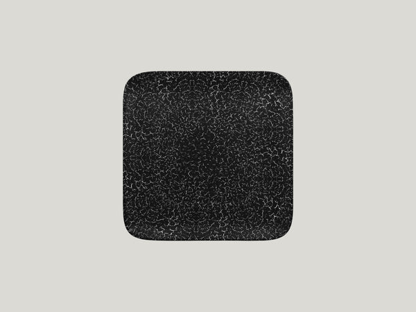 SQUARE PLATE, 8.65"L, 8.65"W, BLACK_0