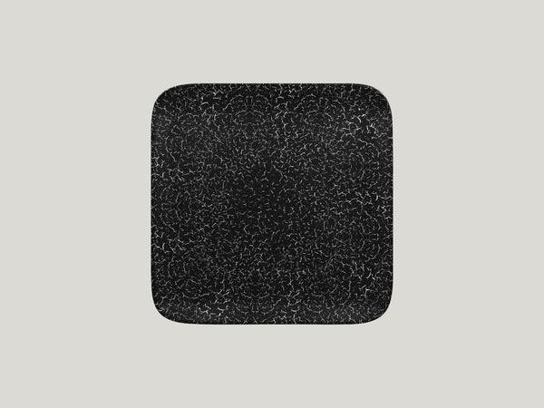 SQUARE PLATE, 9.45"L, 9.45"W, BLACK_0