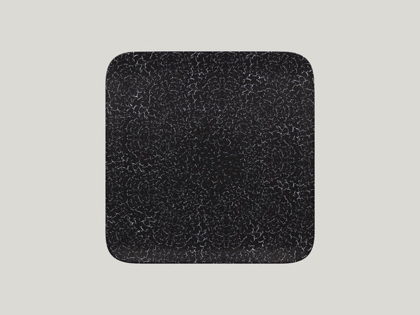 SQUARE PLATE, 10.65"L, 10.65"W, BLACK_0