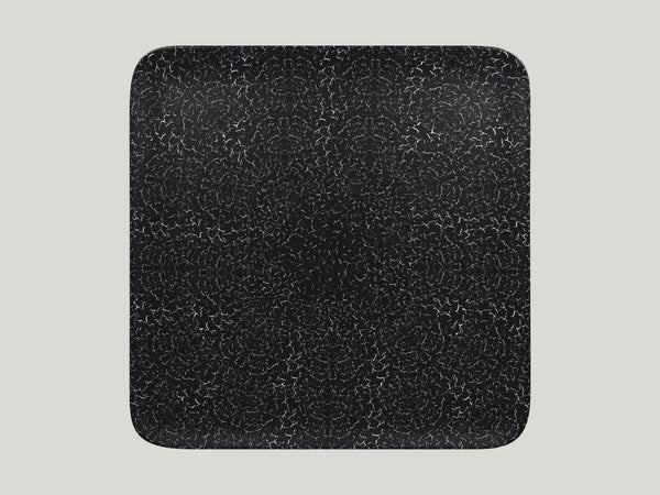 SQUARE PLATE, 13"L, 13"W, BLACK_0