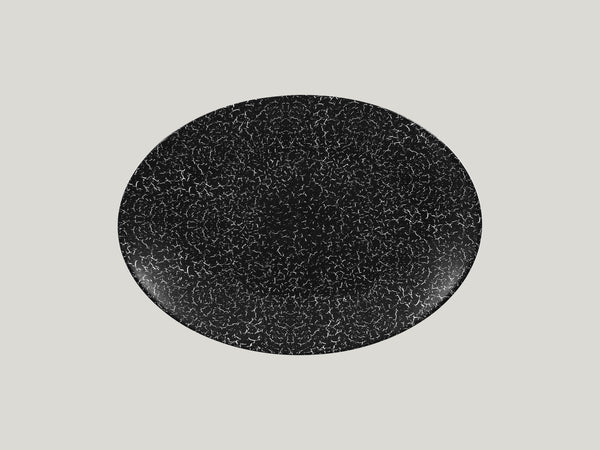 OVAL PLATTER, 12.6"L, 9.5"W, BLACK_0