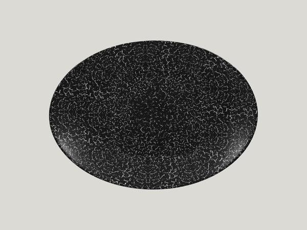 OVAL PLATTER, 14.15"L, 10.65"W, BLACK_0