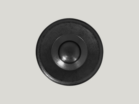 ROUND PLATE WITH HOLLOW CENTRAL SECTION - CHILL, 10.25"D, BLACK_3