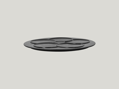 ROUND PLATE, 5 ZONES - CREATE, 11.8"D, IVORIS_3