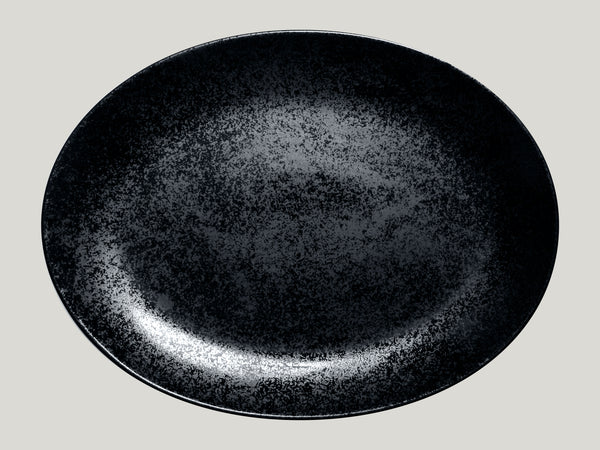 OVAL PLATTER, 14.2"L, BLACK_0