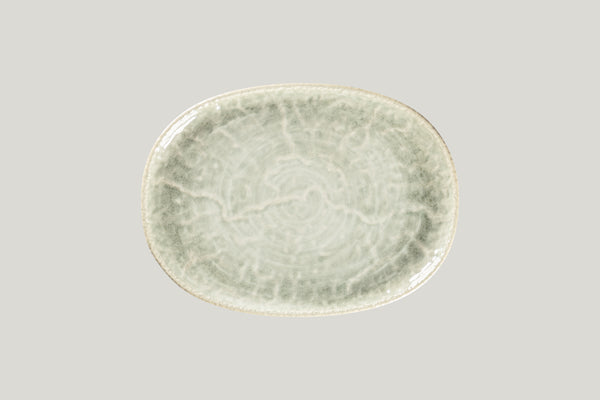 OVAL COUPE PLATTER, 11"L, 8.05"W, CELADON_0