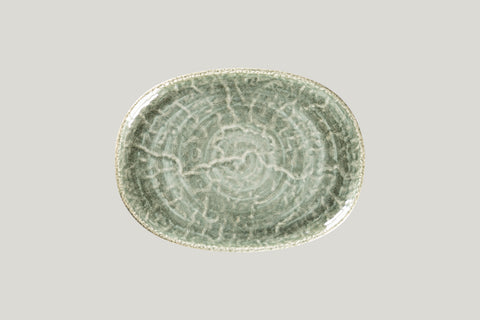 OVAL COUPE PLATTER, 11"L, 8.05"W, SAGE_0