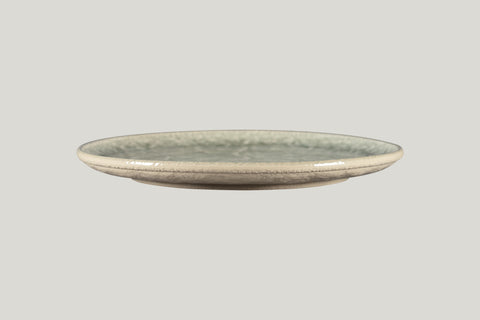 ROUND FLAT COUPE PLATE, 11.8"D, CELADON_1