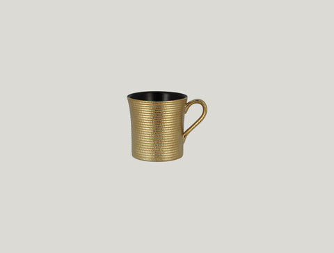 COFFEE CUP EMBOSSED 3.5"D, 6.75 OZ, GOLD_0