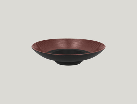 GOURMET DEEP PLATE EMBOSSED 10.25"D,  BRONZE_1