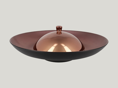 GOURMET DEEP PLATE, 11.4"D, BRONZE_1