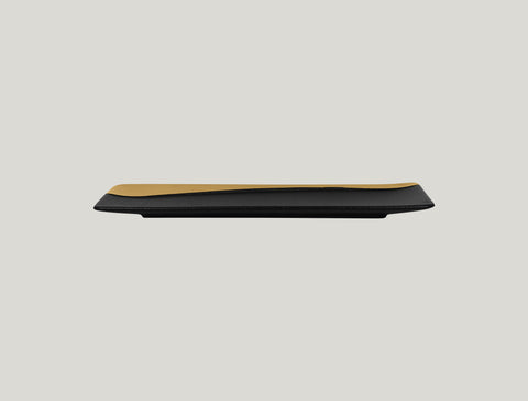 RECTANGULAR PLATTER/SUSHI PLATTER 12.6"L, 4.9"W, GOLD_1