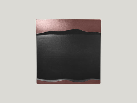 SQUARE PLATTER, 9.85"L, 9.85"W, BRONZE_1