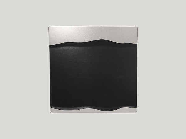 SQUARE PLATTER, 9.85"L, 9.85"W, SILVER_0