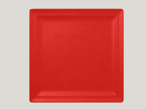 SQUARE FLAT PLATE, 11.8"L, 11.8"W, BERRY BLUE_1