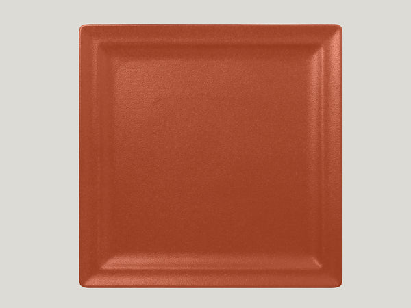 SQUARE FLAT PLATE, 11.8"L, 11.8"W, TERRA_0