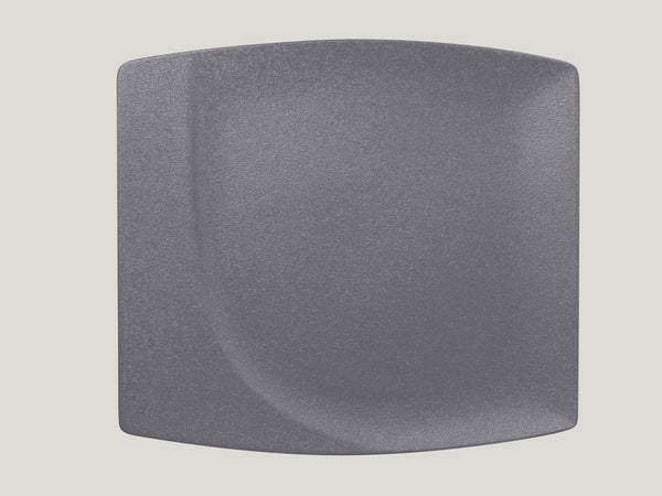 SQUARE FLAT PLATE, 12.6"L, 11.4"W, STONE_0