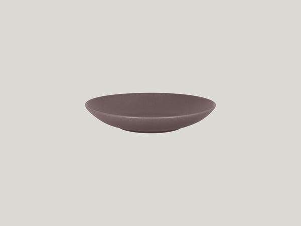 DEEP COUPE PLATE, 9.05"D, 23.35 OZ, CHESTNUT BROWN_0