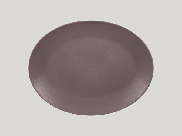 OVAL PLATTER, 14.15"L, 10.65"W, CHESTNUT BROWN_0