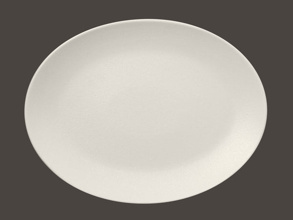 OVAL COUPE PLATTER, 14.15"L, 10.65"W, SAND_0