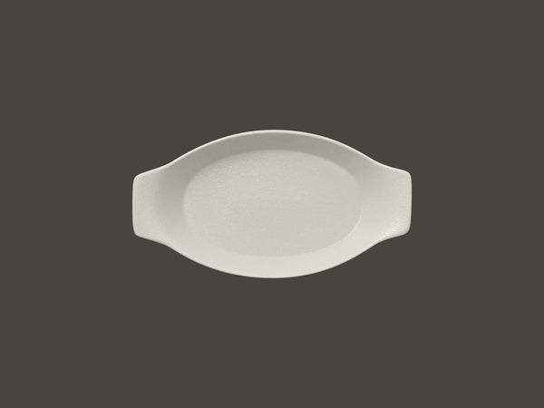 OVAL DISH WITH GRIP, 7.85"L, 4.35"W, 6.75 OZ, SAND_0