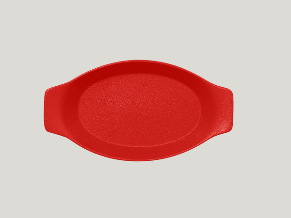 OVAL DISH WITH GRIP, 9.85"L, 5.5"W, 14.2 OZ, EMBER_0