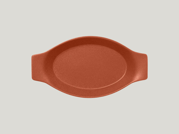 OVAL DISH WITH GRIP, 9.85"L, 5.5"W, 14.2 OZ, TERRA_0