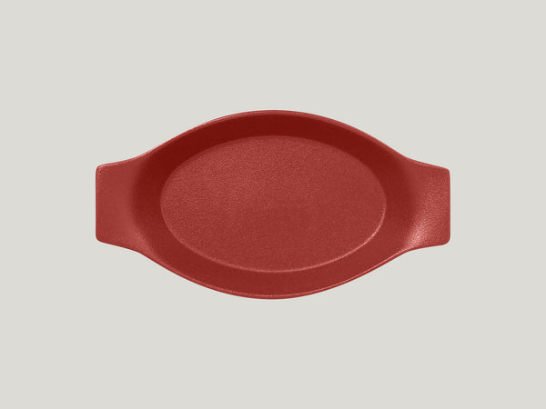 OVAL DISH WITH GRIP, 9.85"L, 5.5"W, 14.2 OZ, MAGMA_0