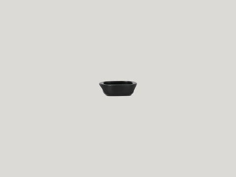 SQUARE DISH - STAGED, 2.55"L, 2.55"W, BLACK_0