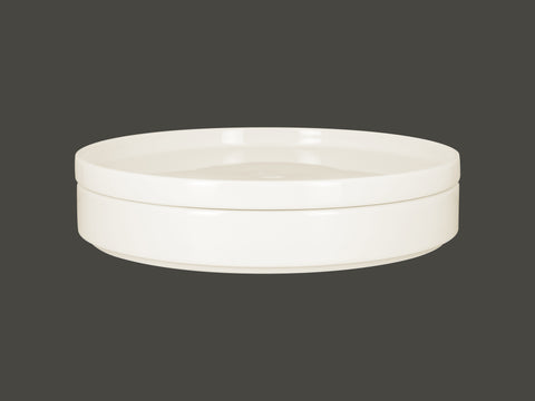 RIMLESS FLAT PLATE / LID FOR NODP27, 10.65"D, IVORIS_9