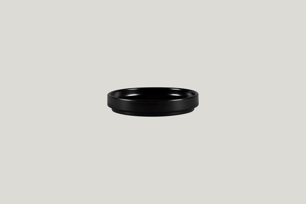 FLAT RIMLESS PLATE/LID, 4.7"D FOR NOBW12, BLACK MATTE_0