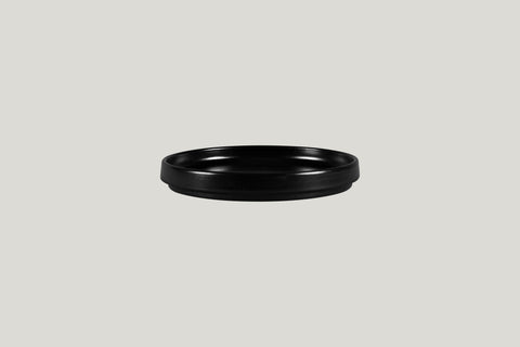 FLAT RIMLESS PLATE/LID, 6.3"D FOR NOBW16, BLACK MATTE_0