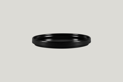 FLAT RIMLESS PLATE/LID, 7.9"D, FOR NODP20, BLACK MATTE_0