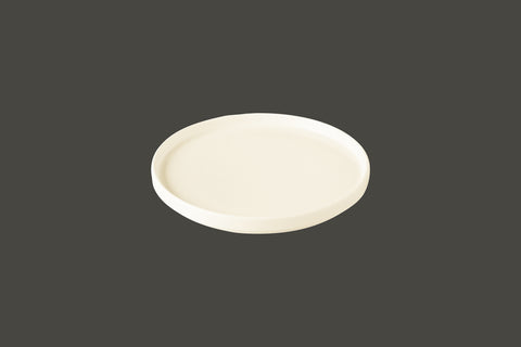 FLAT RIMLESS PLATE/LID, 9.1"D, IVORIS_1