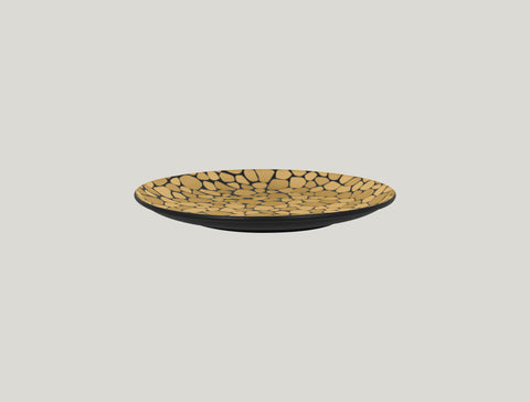 FLAT COUPE PLATE 9.45"D,  GOLD_1