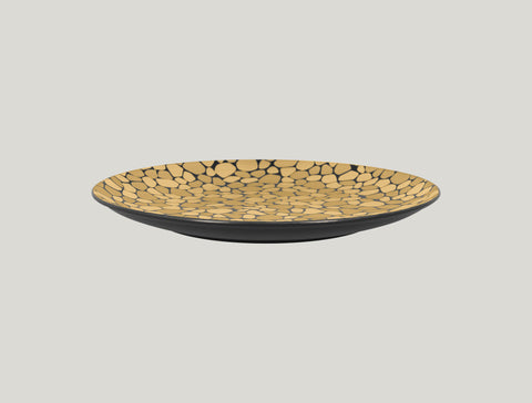 FLAT COUPE PLATE 12.2"D,  GOLD_1