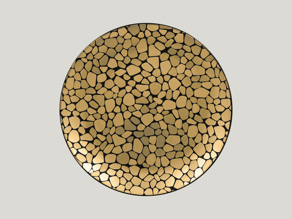 FLAT COUPE PLATE 12.2"D,  GOLD_0