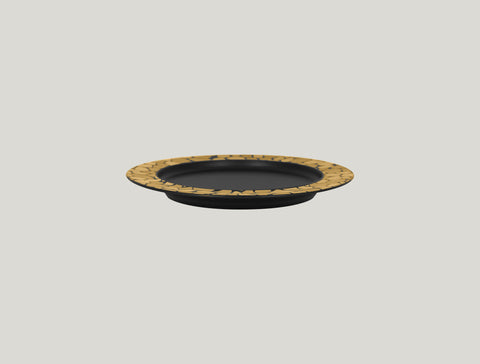 FLAT PLATE WITH RIM 9.45"D,  GOLD_1