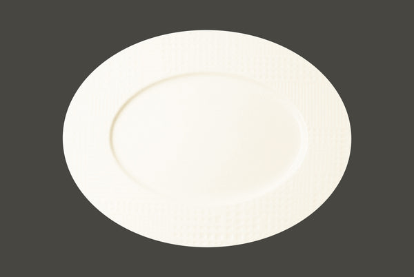 OVAL PLATE, 13.4"L, IVORIS_0