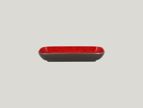 RECTANGULAR DISH, 8.65"L, 4.35"W, RED_0