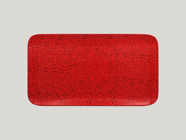 RECTANGULAR PLATE , 14.95"L, 8.25"W, RED_0