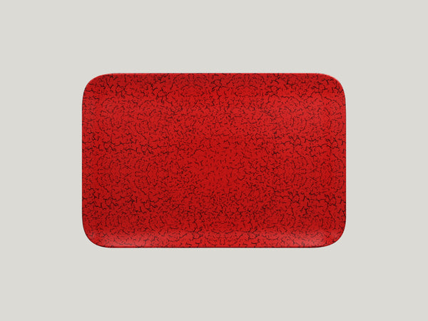 RECTANGULAR PLATE , 13"L, 8.65"W, RED_0