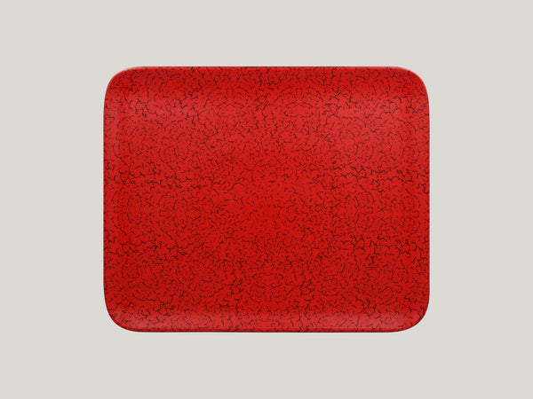 RECTANGULAR PLATE , 13"L, 10.65"W, RED_0