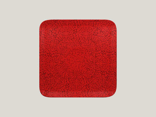 SQUARE PLATE, 1065"L, 10.65"W, RED_0