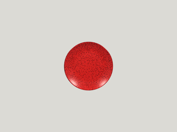 FLAT COUPE PLATE, 5.9"D, RED_0