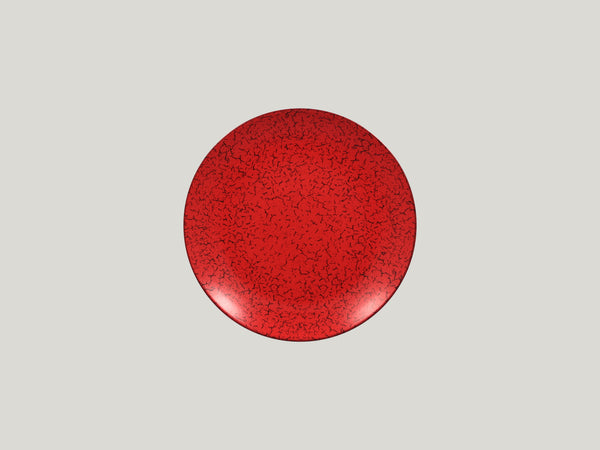 FLAT COUPE PLATE, 8.25"D, RED_0