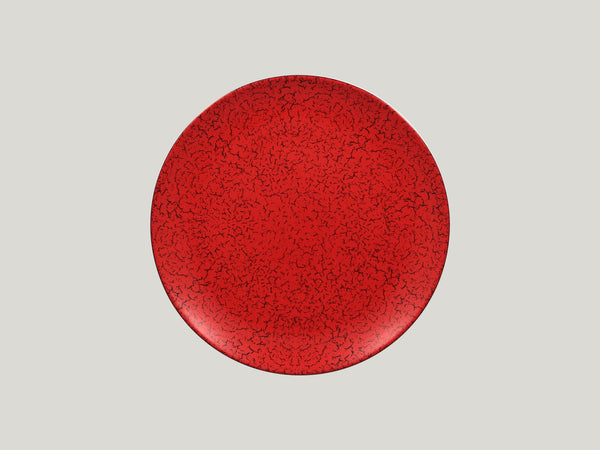 FLAT COUPE PLATE, 10.65"D, RED_0