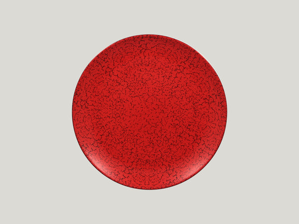 FLAT COUPE PLATE, 11"D, RED_0