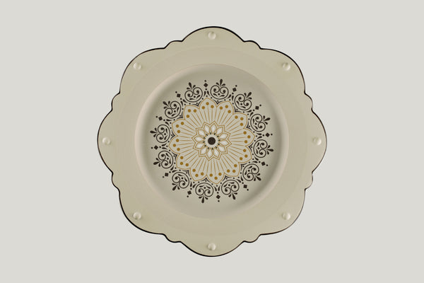 ARGILA MESSINA SCALOP PLATE, 13"